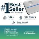 Rachio WiFi Smart Sprinkler Controller (8-Zone Irrigation Remote Control) App-Based Scheduling, Local Weather Intelligence, Rain Skips, Easy DIY Install