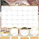 2 x 2026 Desk Calendar - Standing Flip 2026 Desktop Calendar from Jan 2026 - Dec 2026, 10" x 8.3", Memo Pages, Stand up Desk Calendar with Strong Twin-Wire Binding, Blank Blocks, Premium Paper