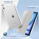 TiMOVO for iPad Air 11 Inch Case (M3/M2-2025/2024), iPad Air 5th Generation 2022/4th Gen 2020 10.9 Inch, Slim Hard Translucent Back Cover, Support Auto Wake/Sleep, Apricot Gray