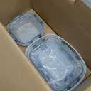 FineDine 24 Piece Glass Storage Containers with Lids - Airtight, Leak Proof, Dishwasher Safe, Glass Tupper Ware Sets with Lids, Food Storage Containers, Meal Prep Containers, Gray (Grey)