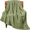 BEDELITE Fleece Blanket Sage Green Throw Blanket for Couch & Bed, Luxury Plush Cozy Fuzzy Blanket 50" x 60", Super Soft Warm Lightweight Throw Blanket for Travel Camping