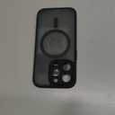 TOCOL Magnetic for iPhone 15 Pro Case, Upgraded Full Camera Protection, Compatible with Magsafe, Drop Protection, Translucent Matte Back Phone Cover 6.1-Inch (Black)