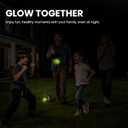 GlowFlex Reflex Ball with Counter App, Glow-in-the-Dark | TekXYZ Online Community for Boxing Ball, Ideal for Coordination, Stress Relief, Home Workouts & Fitness | Stocking Stuffer Gift for All Ages