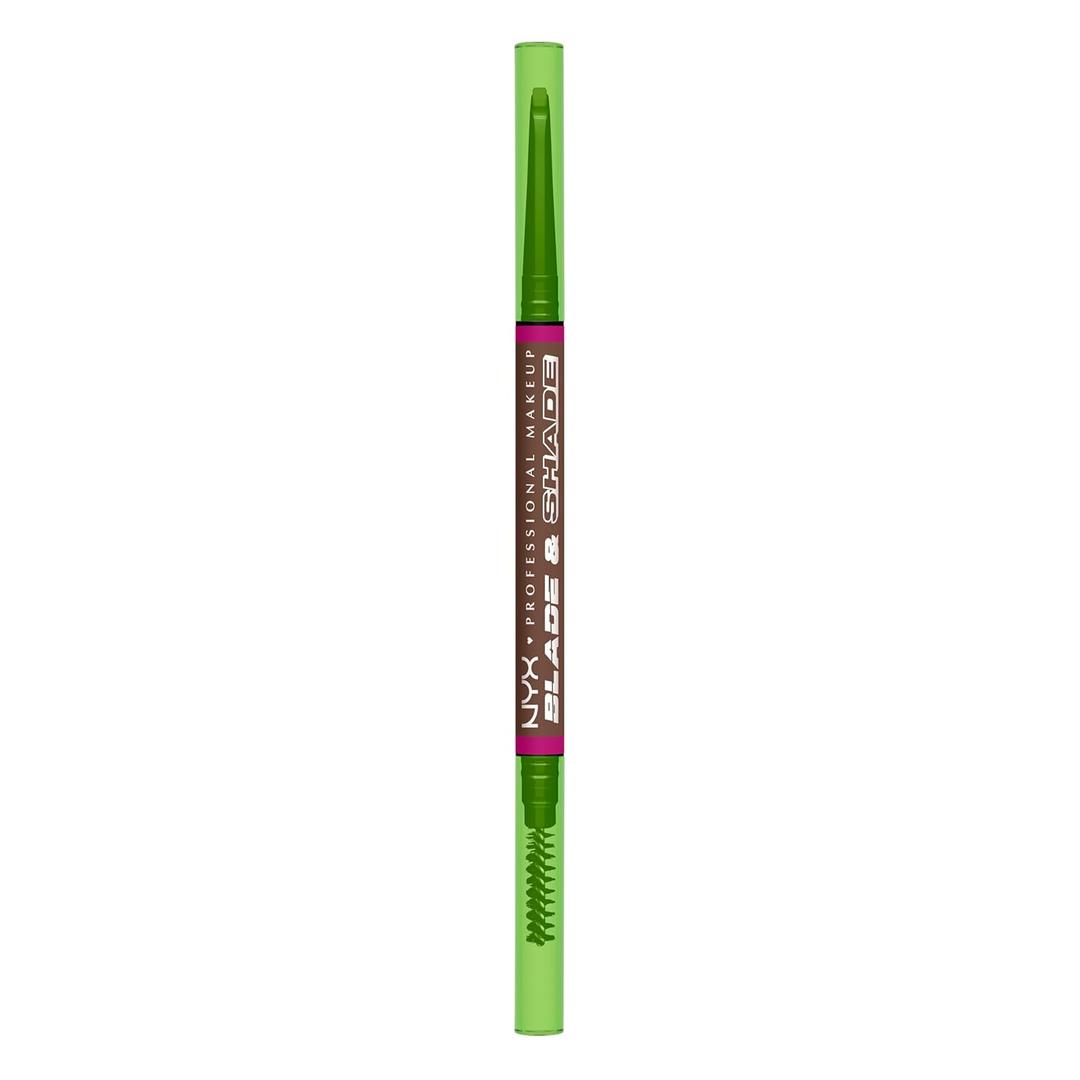 NYX PROFESSIONAL MAKEUP Blade & Shade Brow Pencil, Nano Mechanical Eyebrow Pencil, Up to 16HR Make Up Wear - Chocolate (0.002 Ounce (Pack of 1))