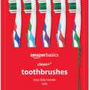 Amazon Basics Clean Plus Toothbrushes, Soft, Full, 10 Count, 1 Pack (Previously Solimo)