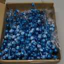 Censen 50 Pieces Artificial Holly Berry Stem Picks with Snowflake Frosted Christmas Tree Branches Fillers Ornaments Snowy Berry Twig Branches for Xmas Garland Wreath Winter Home Decor (Lake Blue)