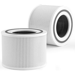 240 True HEPA Replacement Filters - Compatible with Puroair 240 Air Purifier, 3-in-1 Air Purifier Filter Replacement, HP-14, 2-Pack (White)