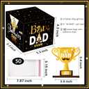 2 x Fathers Day Money Box for Cash Pull, Surprise Money Holer with 50Pcs Transparent Bags, A Funny Way to Give Cash as Grandpa Dad Gifts from Daughter Son Wife