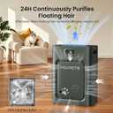Pet Air Purifier for Home Large Room 2500 sq ft,H13 HEPA Washable Double-Sided Filter,Air Cleaner for Pet Hair Dander Odor Allergies Pollutant Smoke Dust,PM2.5 Air Quality Monitor,Auto Mode,P358 Black