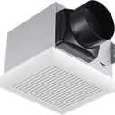 Tech Drive Very-Quiet 80 CFM, 1.5 Sone No Attic access Needed Installation Bathroom Ventilation and Exhaust Fan (80CFM)