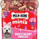 Milk-Bone Minis Sweetheart Snacks, Mini Dog Treats, 25 Oz. Canister (EXP 03/10/27)