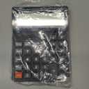 Calculators Desktop, Desk Calculator with Large 2 Line Display, Talking Basic Calculator with Big Button & Adjustable Volume, 4 Function Calculators for Business, Students, Office Supplies(Black)