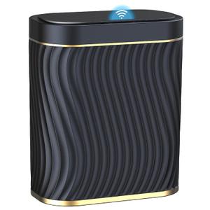 Ogikey Bathroom Small Trash Can with Automatic Touchless Lid, 2.6 Gallon Smart Garbage Can Narrow Waterproof Trash Bin for Bedroom, Office, Living Room