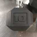 CAP Barbell Coated 50 lb - Set (10 x 2 &amp; 15 x 2), Chrome Handles