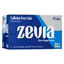 Zevia Zero Calorie Soda, Caffeine Free Cola, 12 fl oz Cans (Pack of 6), Best By 03/05/2026 