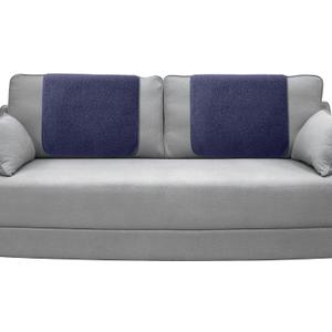 Frienda 2 Pieces Recliner Headrest Covers Sofa Headrest Protector Sherpa for Recliner Chair Couch Furniture Non Slip for Living Room(Dark Blue)