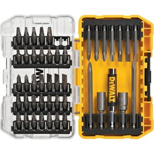 DEWALT Screwdriver Bit Set with Tough Case, 45-Piece (DW2166), Grey/Silver Screwdriving Set with Tough Case (One Size)