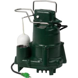 Zoeller 98-0001 115-Volt 1/2 Horse Power Model M98 Flow-Mate Automatic Cast Iron Single Phase Submersible Sump/Effluent Pump  (Green)