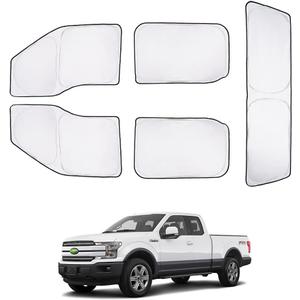T TGBROS Window Shades for Ford F150 2015-2020 SuperCrew 4Door Side Window Full Rear Window Sun Shade for F-150 Accessories Blackout Window Cover Privacy Protection 5PCS
