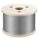 WAYSKA 500FT 3/16” Stainless Steel Cable for Deck Railing, 7x19 Wire Rope
304 SS, 3700lbs breaking strength, flexiblity for Deck Cable Railing Systems, Clotheslines, Ziplines, and DIY Balustrades