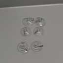 BEADNOVA Suction Cup Hooks 2.5 Inches Suction Cup Hook for Window Glass Wall (6 Packs)