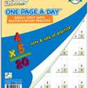 Channie's One Page A Day Single Digit (Beginner) Multiplication Math Problem Workbook for 2nd Graders and 3rd Grade Simply Tear Off On Page a Day For Math Repetition Exercise!