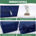 Outdoor Cushions for Patio Furniture,  Waterproof Navy Cushion 
with Removable Cover, Navy