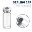 10ml Sterile Vials with Self Healing Injection Port and Sealing Cap, Glass Sterile Vials for Injections 20 PackEmpty Vial, No Liquid