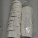 GUSTO [8oz. - 25 Count White Paper Food Containers with Vented Lids - To Go Hot Soup Bowls, Disposable Ice Cream Cups, Ideal for Hot and Cold Foods - (Formerly Comfy Package)