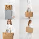 LeKeNe Tote Bag for Women (Khaki)