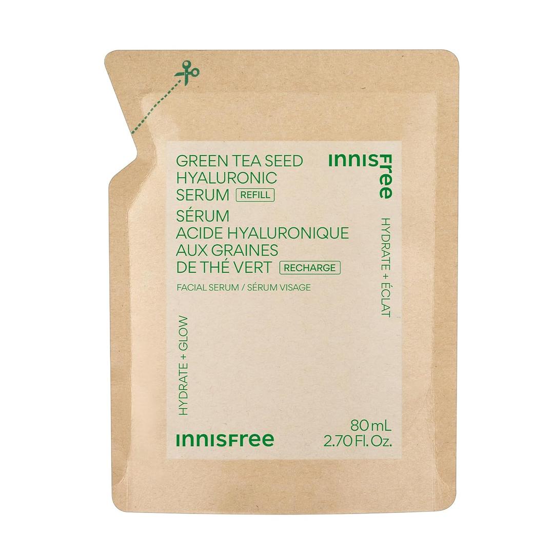 innisfree Green Tea Seed Hydrating Serum with Hyaluronic Acid & Niacinamide, Korean Face Serum for Glow & Skin Barrier Suport