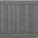 BEQHAUSE 24x36 Inch Kitchen Rug Mat Durable Kitchen Rugs Non-Slip Washable Absorbent Kitchen Mats for Floor Dirt-Resistant Semicircular Kitchen Mat (Grey)