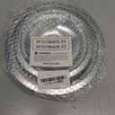 W10196405 W10196406 Stove Burner Drip Pans for Electric Stove Top-Compatible with Whirlpool Electric Range-Thickening to Prevent Bent-Set of 4 Chrome Drip Pans, Silver