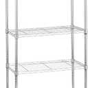  
Amazon Basics 5-Shelf Adjustable, Heavy Duty Storage Shelving Unit on 4" Wheel Casters, Easy to Move Portable Wire Shelving, No Tools Needed for Easy Assembly, 30" x 14" x 64.8", Chrome