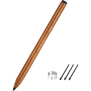 Stylus Pen for Kindle Scribe Pen & Remarkable 2 Pen, Wooden Stylus Pencil, Styluses Pen with Eraser, Tilt Support & Palm Rejection, 3 Replacement Pen Tips, No Bluetooth Needed