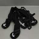 Idepet Dog Suspender Boots, Tall Dog Boots Anti-Slip & Fall Waterproof Shoes Leggings, Adjustable Suspender Boots for Winter Snow Rain Hiking Paws Protector(Black, 7)