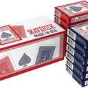 Maverick Playing Cards 12 Pack, Made in USA, Standard Index, Red and Blue Decks, Bulk Playing Cards for Poker, Card Games, and Family Game Night