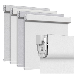 Grandekor No Drill No Tools Blackout Roller Shades - 35"x72" Textured-White | Free-Stop Cordless Blinds with UV Protection | Custom Fit for Home, Bedroom, Office, Living Room