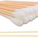 6 Inch Long Large Cotton Swabs,150pcs Large Cotton Buds with Bamboo Handle for Dogs, Specifically Designed for Dogs,Professional Big Cotton SwabsDogs Ears Large Cotton Swabs