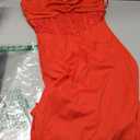 Popilush Shaper Dress Lace Formal Maxi Dresses with Built in Shapewear Corset Cocktail Party Dress Evening Gown (Red). M Size