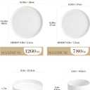 MALACASA 24 Pieces Porcelain Dinnerware Set, Modern White Dish Set for 6, Premium Serving Plates and Bowls Sets, Chip and Scratch Resistant Dishware Sets Kitchen Dishes Dining Ware Set, Series LEAH