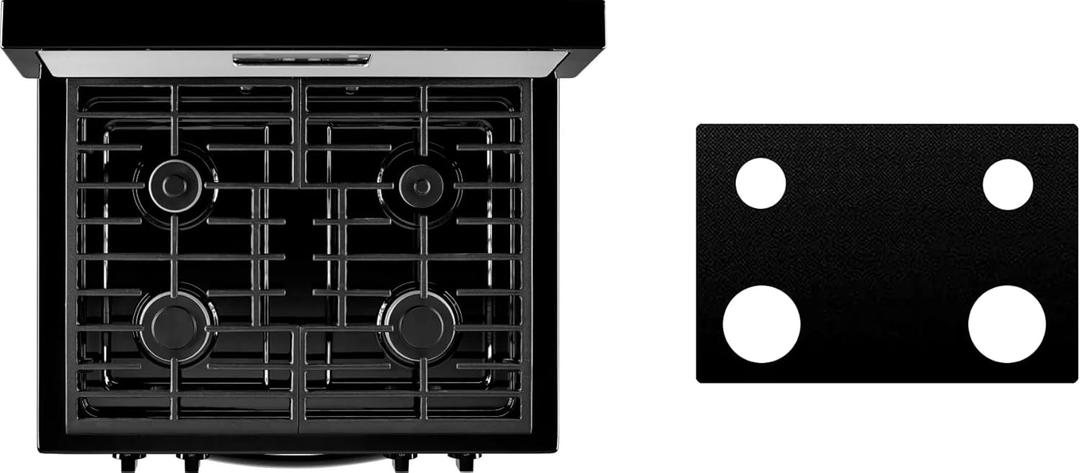 Custom Fit Reusable Burner Liner for Whirlpool Gas Range Stove Protect Your Stovetop with this Splatter Guard Cover - WFG320M0BW