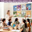 BrightenKidz Science Career Posters, 20 Pack 10x14 STEM Classroom Decor
