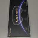 3D Eye Mask Sleep Mask for Men & Women, 100% Pressure-Free & Light Block-Out Eye Mask for Sleep with Easy Adjustable Strap, Night Eye Cover for Travel, Black