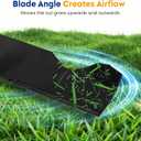 Aeagle 532187256 Mower Blades for Husqvarna Z254 Z254F YTH2454 YTH24V54 LGT2554 LGT2654 RZ5424 MZ54 RZ5426 54'' Deck Lawn Mower for Craftsman Poulan 187256 187254 532187254, 5 Point Star (Black)