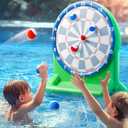 Funscape Kids Fun Pool Toys, Inflatable Dart Board Toss Water Game, Swimming Pool Float, Beach Yard Outdoor Play, Summer Birthday Party Sport Gift 3 4 5 6 7 8 9 12 Yrs Boy Girl Teen Adult Family-Green