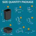 Peg Board Kit, Includes Pegboard and Accessories,with Hooks and Bins,Peg Board Wall Organizer for Office,Ornaments Display,Crafts Organization (66, Black)