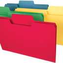 Smead SuperTab Heavyweight File Folder, Oversized 1/3-Cut Tab, Legal Size, Assorted Primary Colors, 50 Per Box (15410)