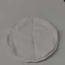 Set of 4 Round Placemat 15 Inch Soft Linen eco-Friendly Fabric Handcrafted Machine Washable Indoor & Outdoor Tablemat Pure White