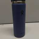 Hydro Flask Water Bottle - Insulated Stainless Steel - Wide Mouth Flex Lid, Non Spill, Leakproof and Refillable in 20 Oz Harbor Blue